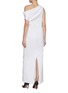 Back View - Click To Enlarge - ARMARIUM - Tiche Side Slit Cotton Blend Long Shirt Dress