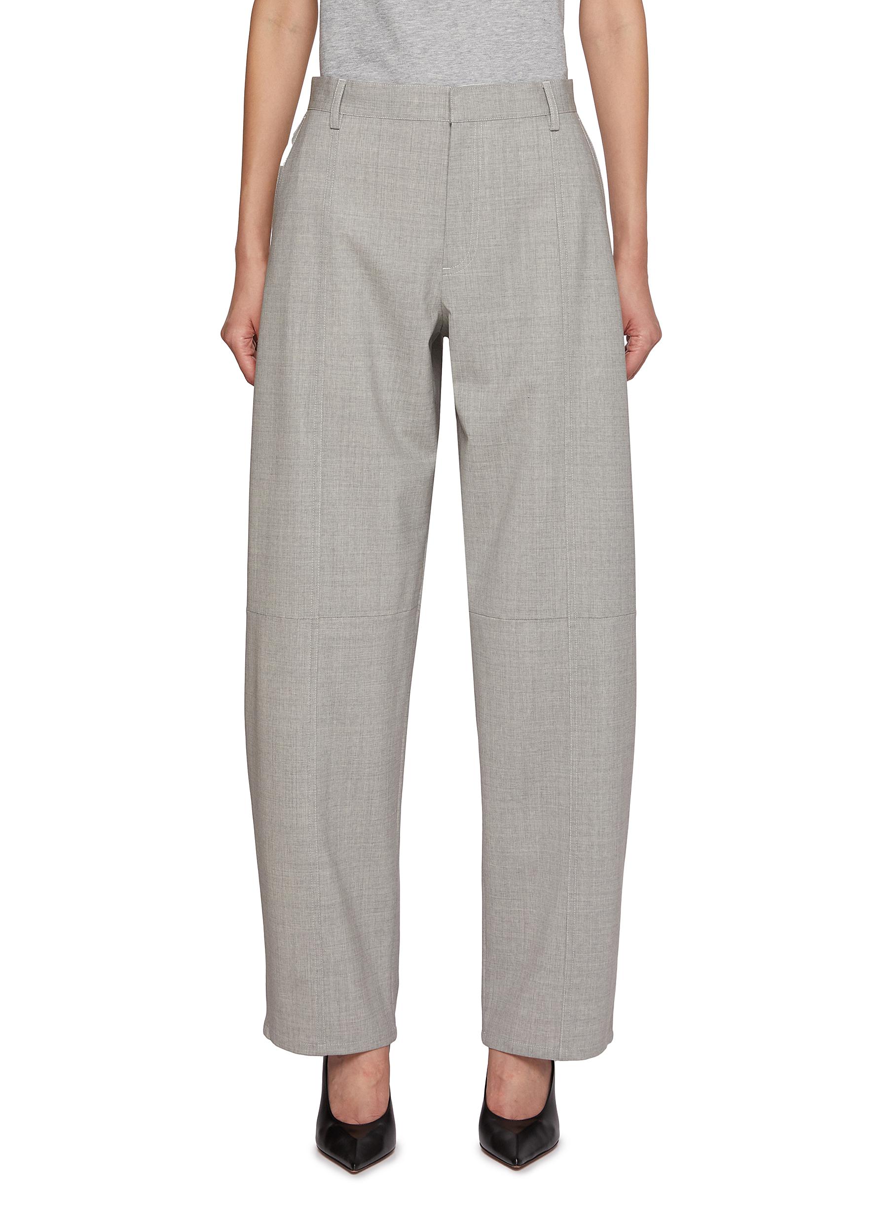 ARMARIUM | Nilo Seamed Detailing Virgin Wool Blend Pants