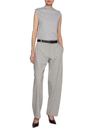 Figure View - Click To Enlarge - ARMARIUM - Nilo Seamed Detailing Virgin Wool Blend Pants