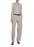 Figure View - Click To Enlarge - ARMARIUM - Nilo Seamed Detailing Virgin Wool Blend Pants