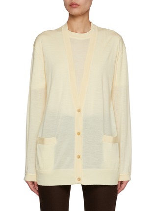Main View - Click To Enlarge - ARMARIUM - Brando Wool Cardigan