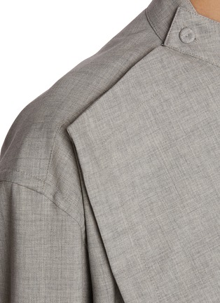  - ARMARIUM - Flavia Band Collar Virgin Wool Shirt