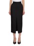 ARMARIUM Lulia Slit Front Virgin Wool Blend Skirt
