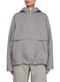 Main View - Click To Enlarge - ARMARIUM - Maurilio Anorak Half Zip Hooded Virgin Wool Cotton Jacket