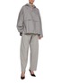 Figure View - Click To Enlarge - ARMARIUM - Maurilio Anorak Half Zip Hooded Virgin Wool Cotton Jacket