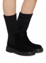 Figure View - Click To Enlarge - PEDDER RED - Joy Suede Ankle Boots