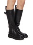 Figure View - Click To Enlarge - PEDDER RED - Julia Buckled Leather Tall Boots