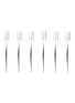 Main View - Click To Enlarge - CASA BUGATTI - Natura Stainless Steel Shining Finish Cake Fork Set of 6 — Steel