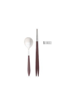 Main View - Click To Enlarge - CASA BUGATTI - Ares Chopsticks and Soup Spoon Set of 2 — Brown