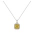 Main View - Click To Enlarge - LC COLLECTION JEWELLERY - Fancy Yellow Diamond 18K White Gold Pendant Necklace — 18"