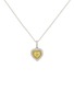 LC COLLECTION JEWELLERY Yellow Diamond 18K White Gold Pendant Necklace — 18