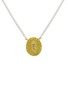 Main View - Click To Enlarge - LC COLLECTION JEWELLERY - Yellow Diamond 18K White Gold Pendant Necklace — 18"