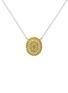 Main View - Click To Enlarge - LC COLLECTION JEWELLERY - Yellow Diamond 18K White Gold Pendant Necklace — 18"