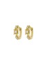 Main View - Click To Enlarge - LC COLLECTION JEWELLERY - Diamond 18K Gold Hoop Earrings