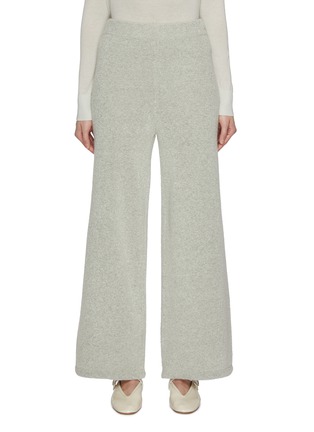 Main View - Click To Enlarge - CRUSH COLLECTION - Teddy Bouclé Casual Easy Trousers