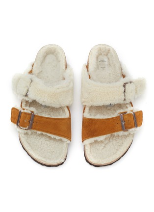 Detail View - Click To Enlarge - BIRKENSTOCK - Arizona Teddy Mink Suede Sandals