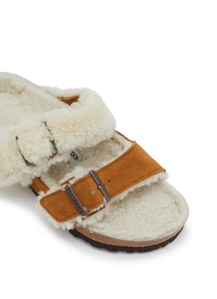 Detail View - Click To Enlarge - BIRKENSTOCK - Arizona Teddy Mink Suede Sandals