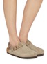 Figure View - Click To Enlarge - BIRKENSTOCK - Tokio Leve Suede Clogs