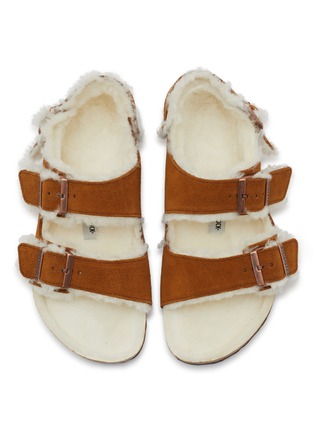 Detail View - Click To Enlarge - BIRKENSTOCK - Milano Suede Shearling Sandals