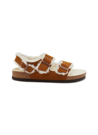 Main View - Click To Enlarge - BIRKENSTOCK - Milano Suede Shearling Sandals