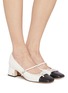 Figure View - Click To Enlarge - SAM EDELMAN - Thora 50 Leather Mary Jane Pumps