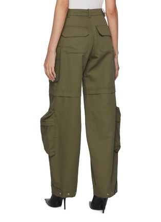 Back View - Click To Enlarge - BONBOM - Mephaus Cotton Linen Blend Cargo Pants