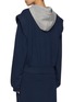 Back View - Click To Enlarge - BONBOM - Delfin Layered Sleeves Cotton Blend Hoodie