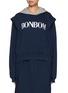 Main View - Click To Enlarge - BONBOM - Delfin Layered Sleeves Cotton Blend Hoodie