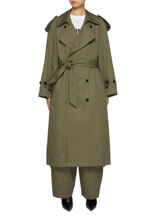 Main View - Click To Enlarge - BONBOM - Daria Cotton Linen Blend Trench Coat