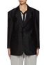 Main View - Click To Enlarge - BONBOM - Filipo Single Breasted Wool Silk Blazer