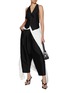 Figure View - Click To Enlarge - BONBOM - Prillus Cropped Wool Silk Pants