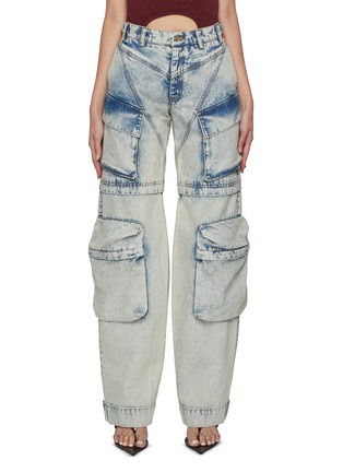 Main View - Click To Enlarge - BONBOM - Mephaus Denim Cargo Pants