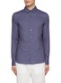 Main View - Click To Enlarge - CANALI - Slim Fit Patterned Cotton Shirt