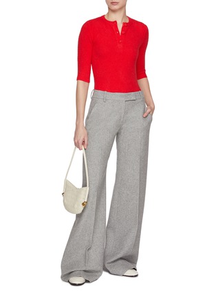 Figure View - Click To Enlarge - MAISON ALEXANDRA GOLOVANOFF  - Paul Cotton Cashmere Blend Henley Top