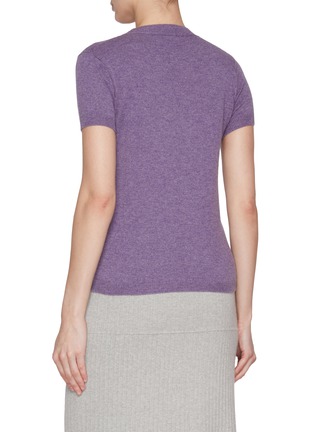 Back View - Click To Enlarge - MAISON ALEXANDRA GOLOVANOFF  - Andre Cashmere T-Shirt