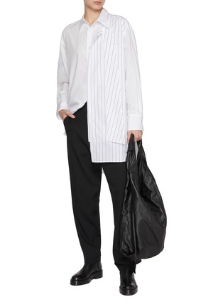 Figure View - Click To Enlarge - Y'S - Striped Layer Shirt