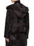 Back View - Click To Enlarge - Y'S - Houndstooth Asymmetrical hooded jacket