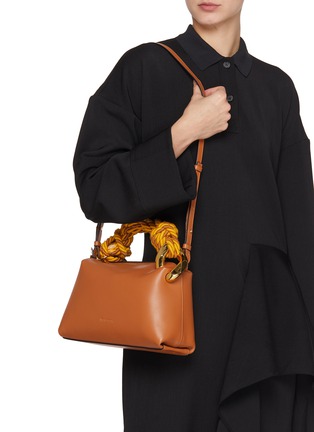 Front View - Click To Enlarge - JW ANDERSON - JWA Patent Leather Corner Bag