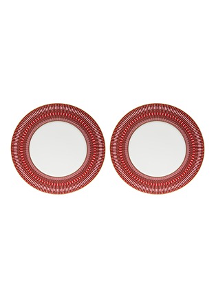 Main View - Click To Enlarge - BACCARAT - Arcadia Dinner Plate Set Of 2 — Red