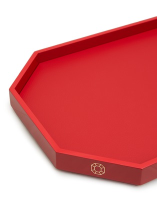 Detail View - Click To Enlarge - BACCARAT - Medium Octogone Tray — Red