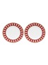 Main View - Click To Enlarge - BACCARAT - Arcadia Dessert Plate Set Of 2 — Red