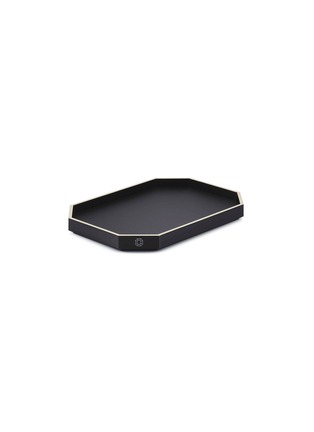 Main View - Click To Enlarge - BACCARAT - Small Octogone Tray — Black