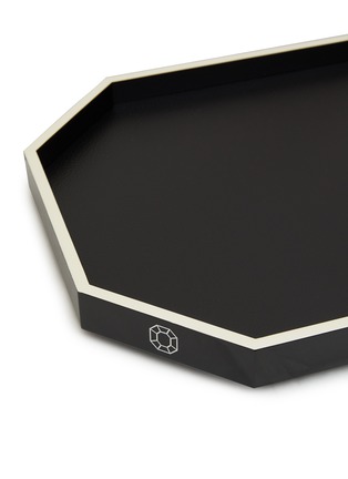 Detail View - Click To Enlarge - BACCARAT - Medium Octogone Tray — Black