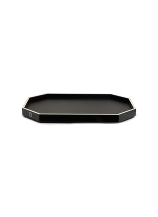 Main View - Click To Enlarge - BACCARAT - Medium Octogone Tray — Black