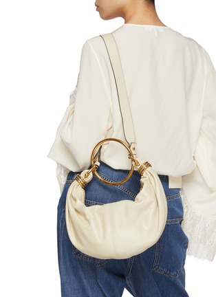 Front View - Click To Enlarge - CHLOÉ - Leather Hobo Bracelet Bag