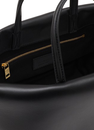 Detail View - Click To Enlarge - SACAI - Small Corner Metal Leather Tote Bag