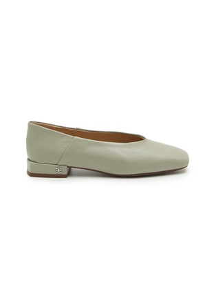 Main View - Click To Enlarge - SAM EDELMAN - Kasey Leather Ballerina Flats