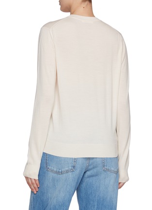 Back View - Click To Enlarge - THE ROW - Hover Crewneck Wool Sweater