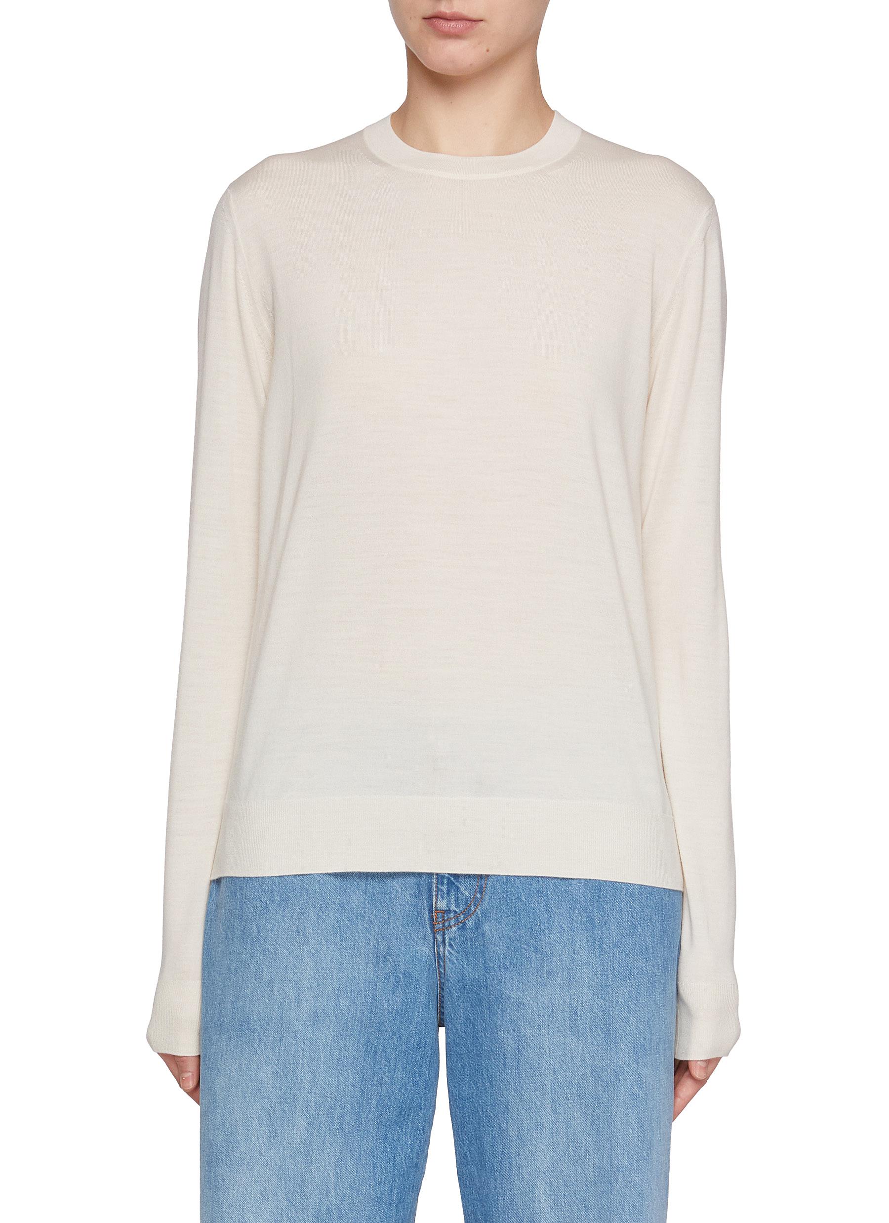 THE ROW | Hover Crewneck Wool Sweater | WHITE | Women | Lane