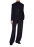 Figure View - Click To Enlarge - THE ROW - Glenn Oversized Single Breasted Cashmere Blazer